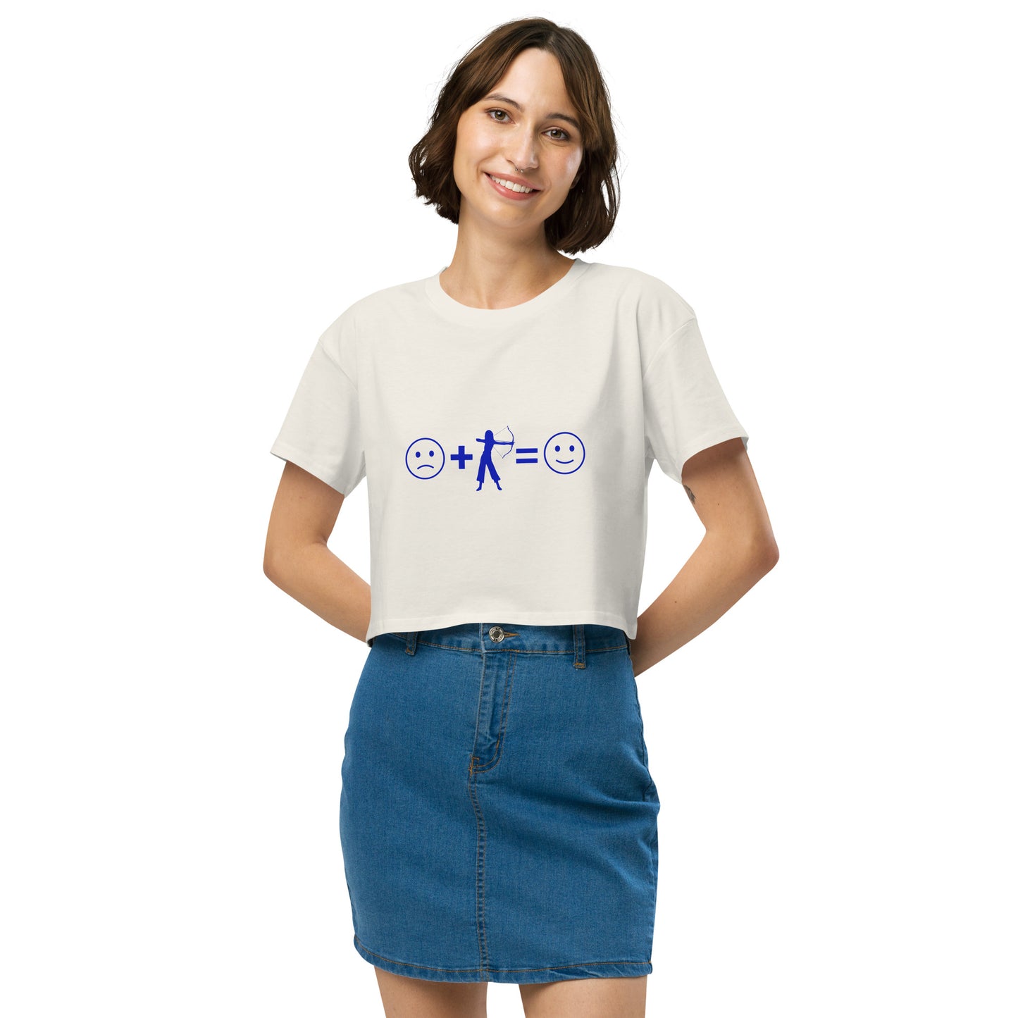 Archery Equals Happiness Women’s Crop Top