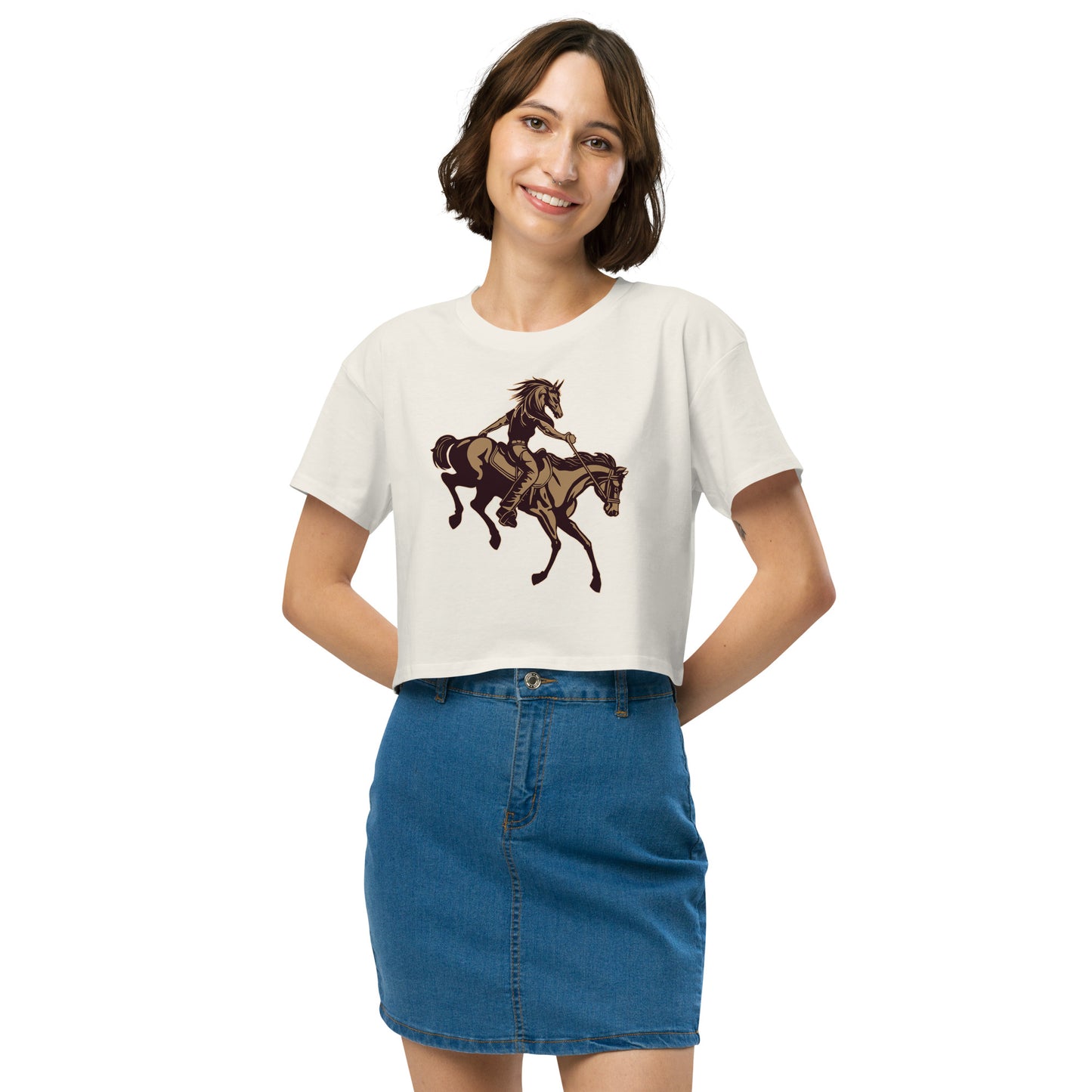 Horse-Man Women’s Crop Top