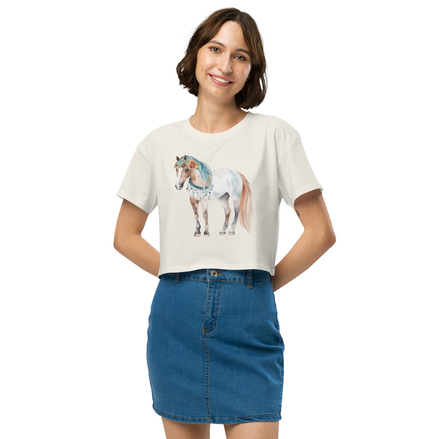 Storybook Horse Women’s Crop Top