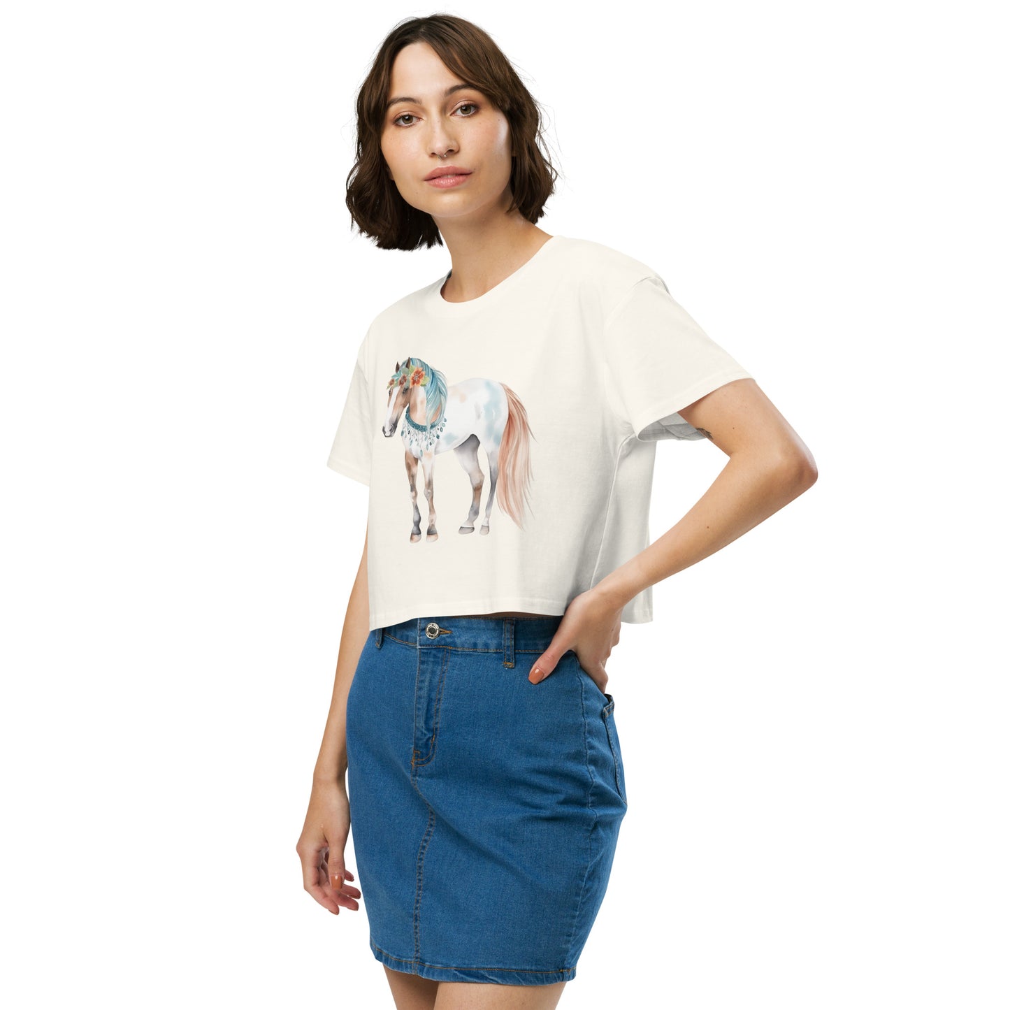 Storybook Horse Women’s Crop Top