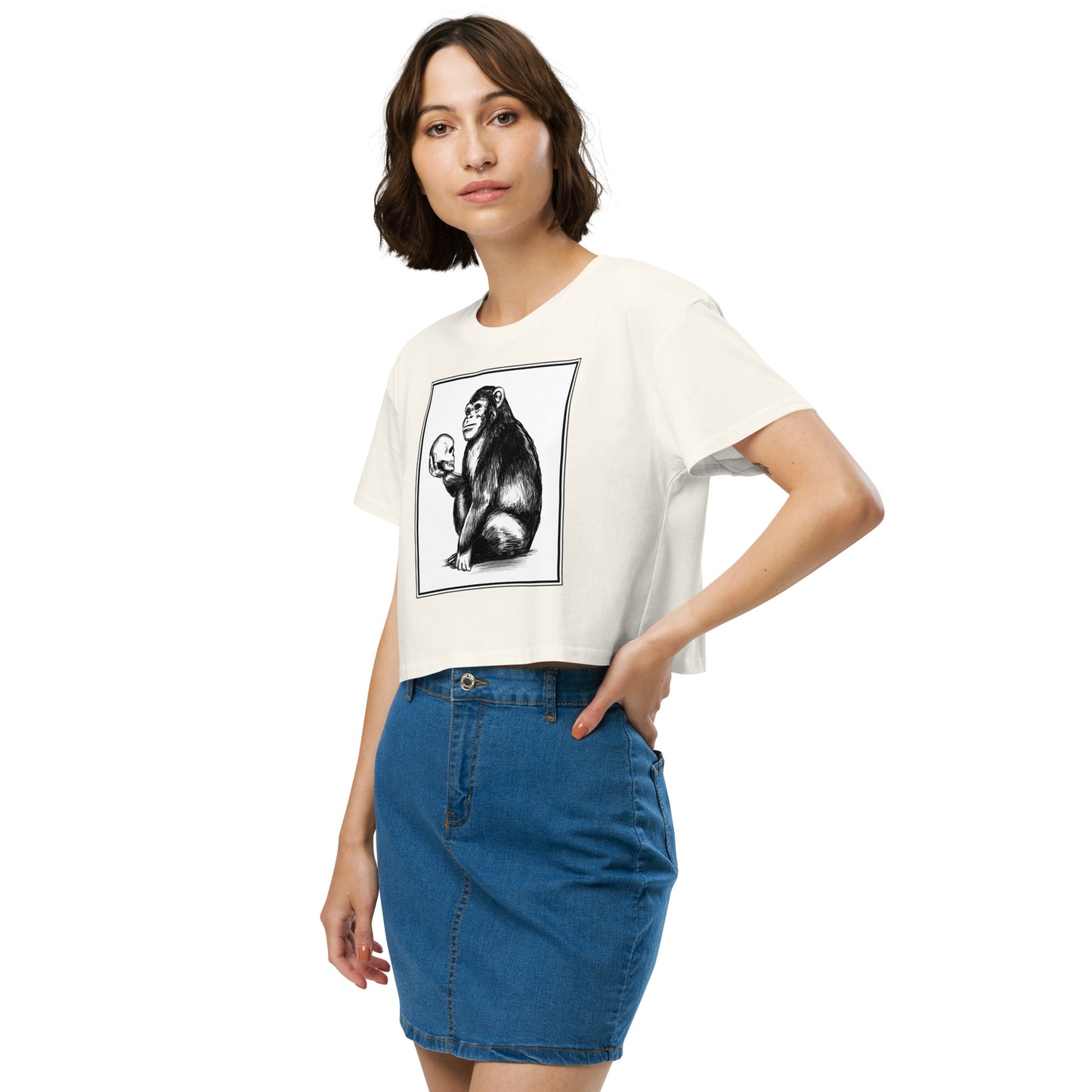 Chimp Thinker Women’s Crop Top