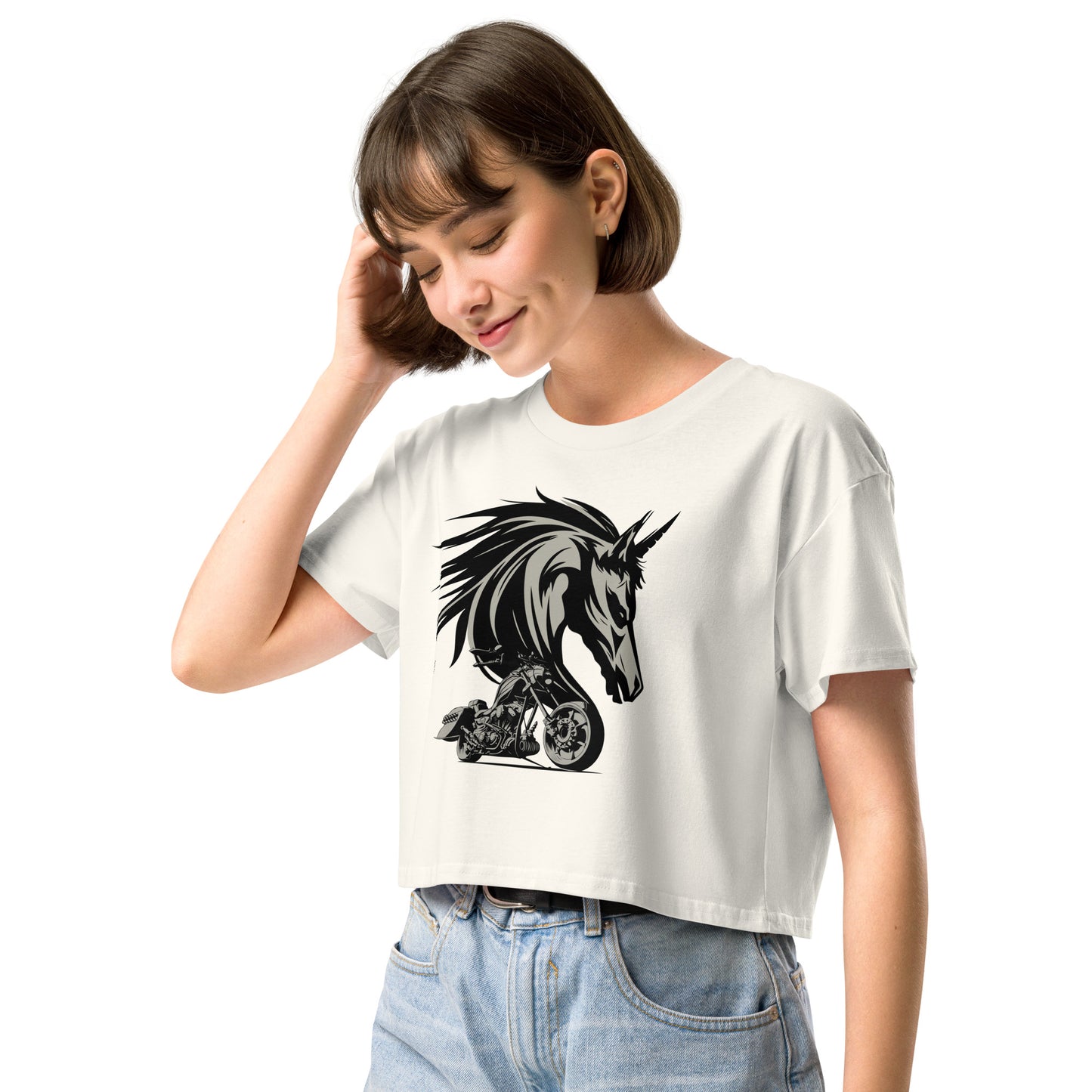 Spirit of a Steel Horse Women’s Crop Top