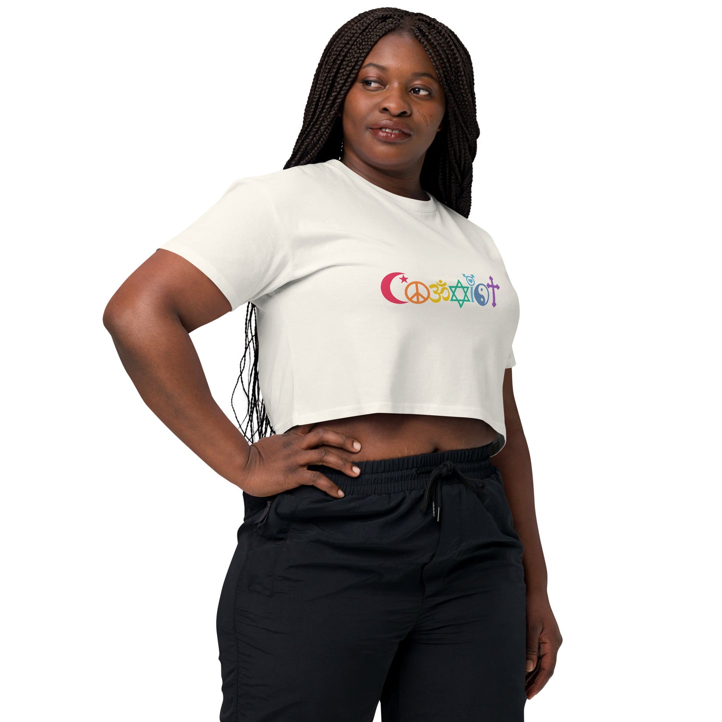 Coexist Rainbow Women’s Crop Top