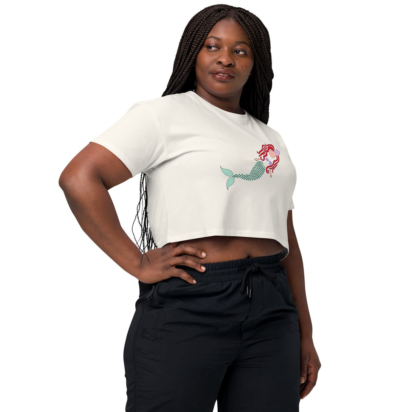 A Mermaid Under the Water Women’s Crop Top