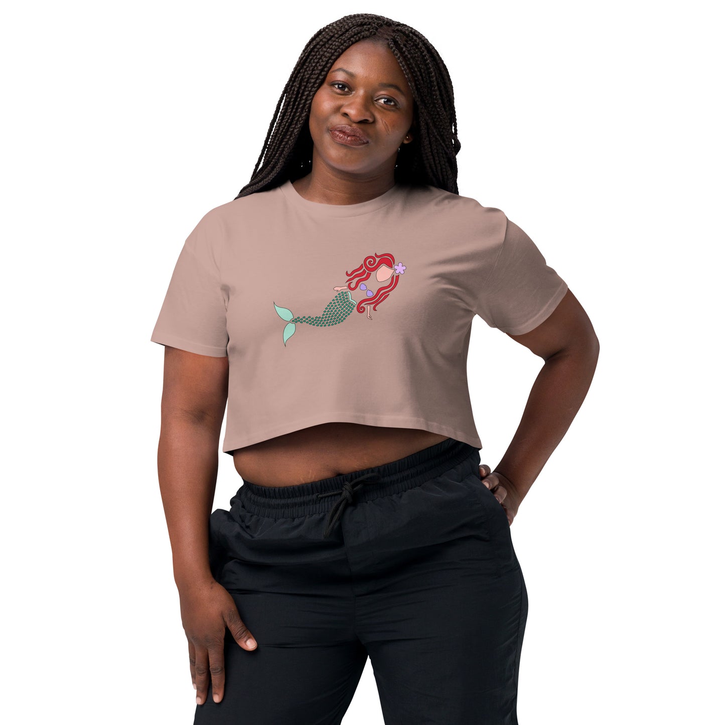 A Mermaid Under the Water Women’s Crop Top