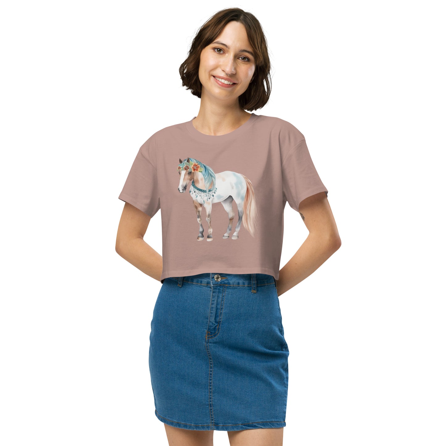 Storybook Horse Women’s Crop Top