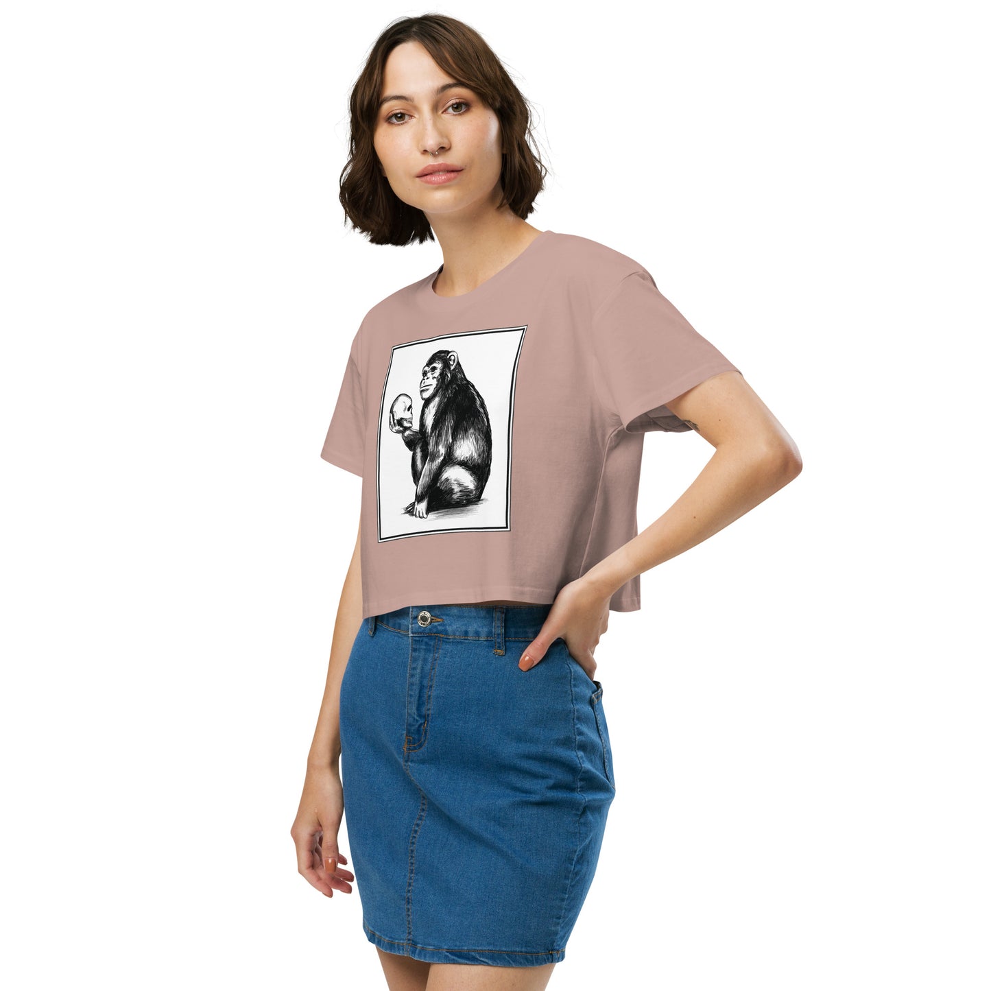 Chimp Thinker Women’s Crop Top