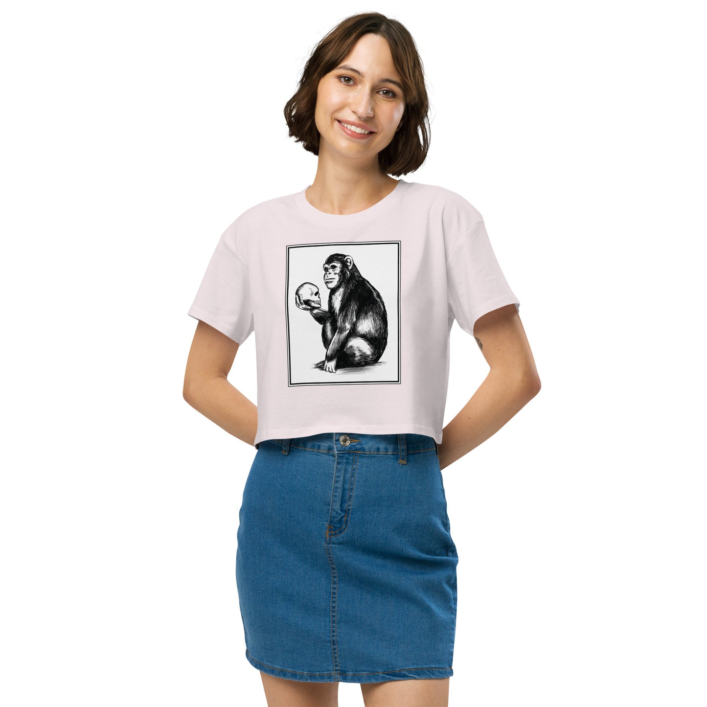 Chimp Thinker Women’s Crop Top