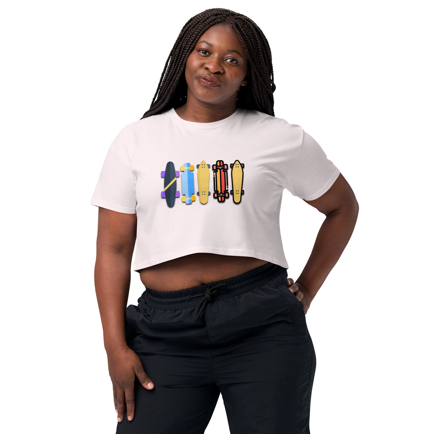 Skateboard Decks Women’s Crop Top