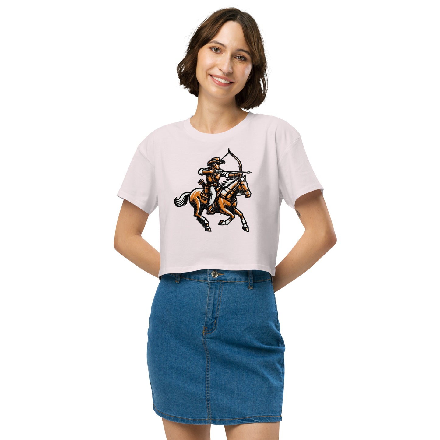 Cowboy Archer Women’s Crop Top