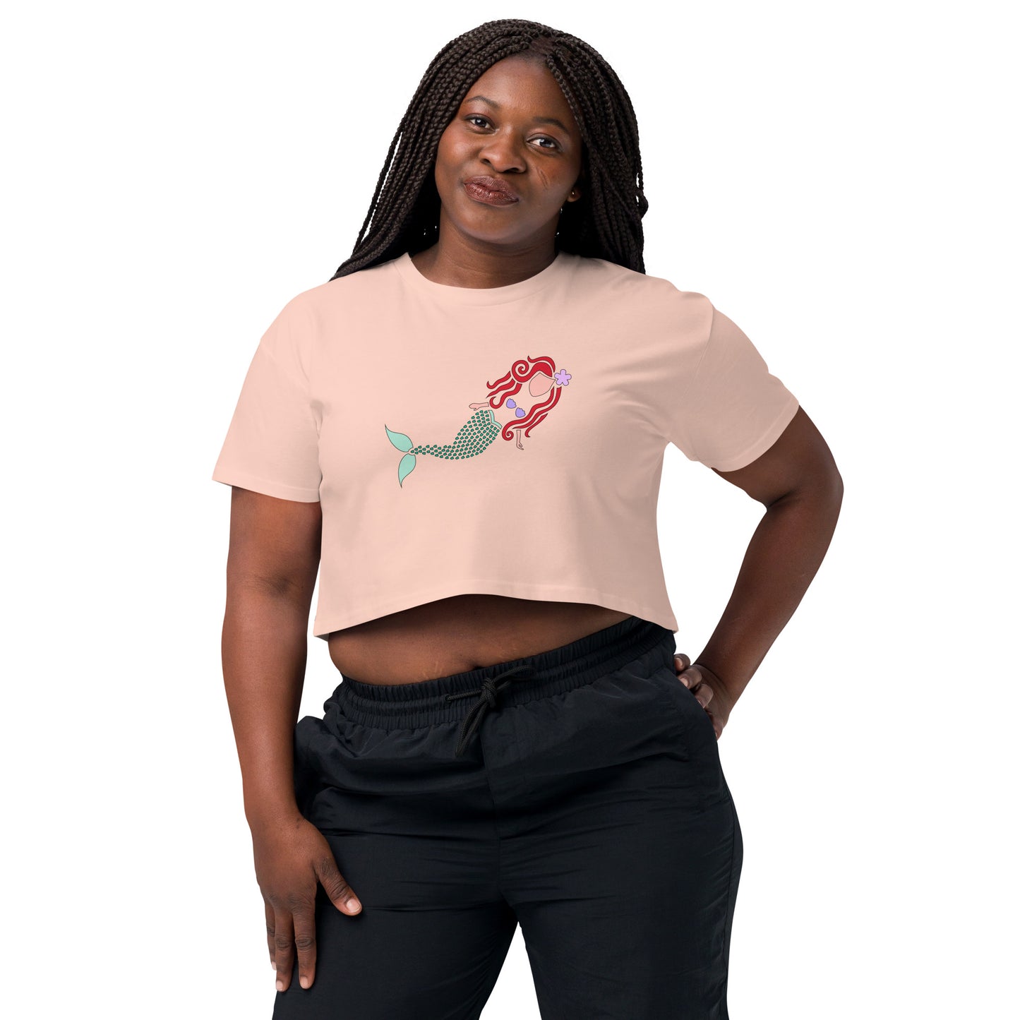 A Mermaid Under the Water Women’s Crop Top