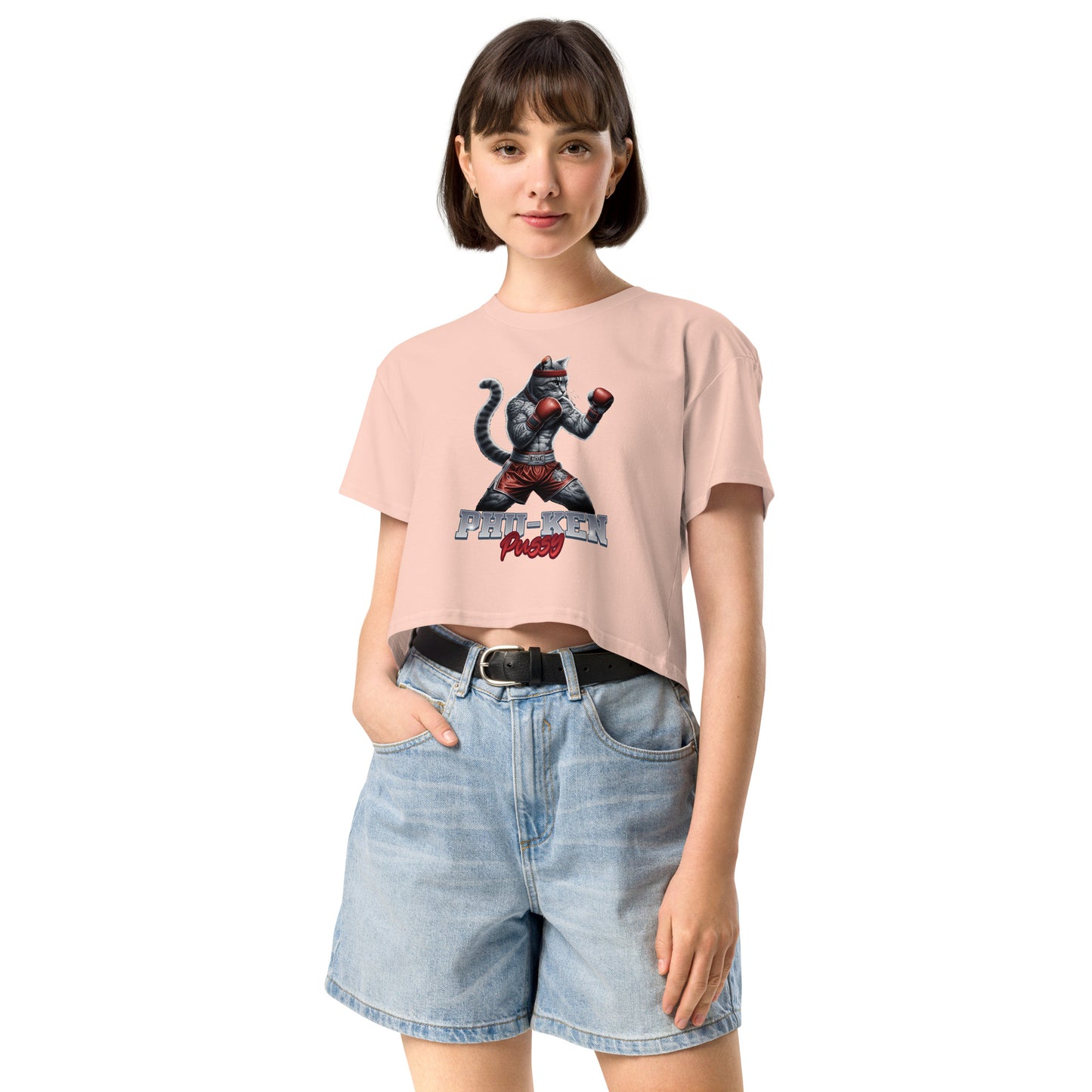 Phu-Ken Pussy Cat Women’s Crop Top