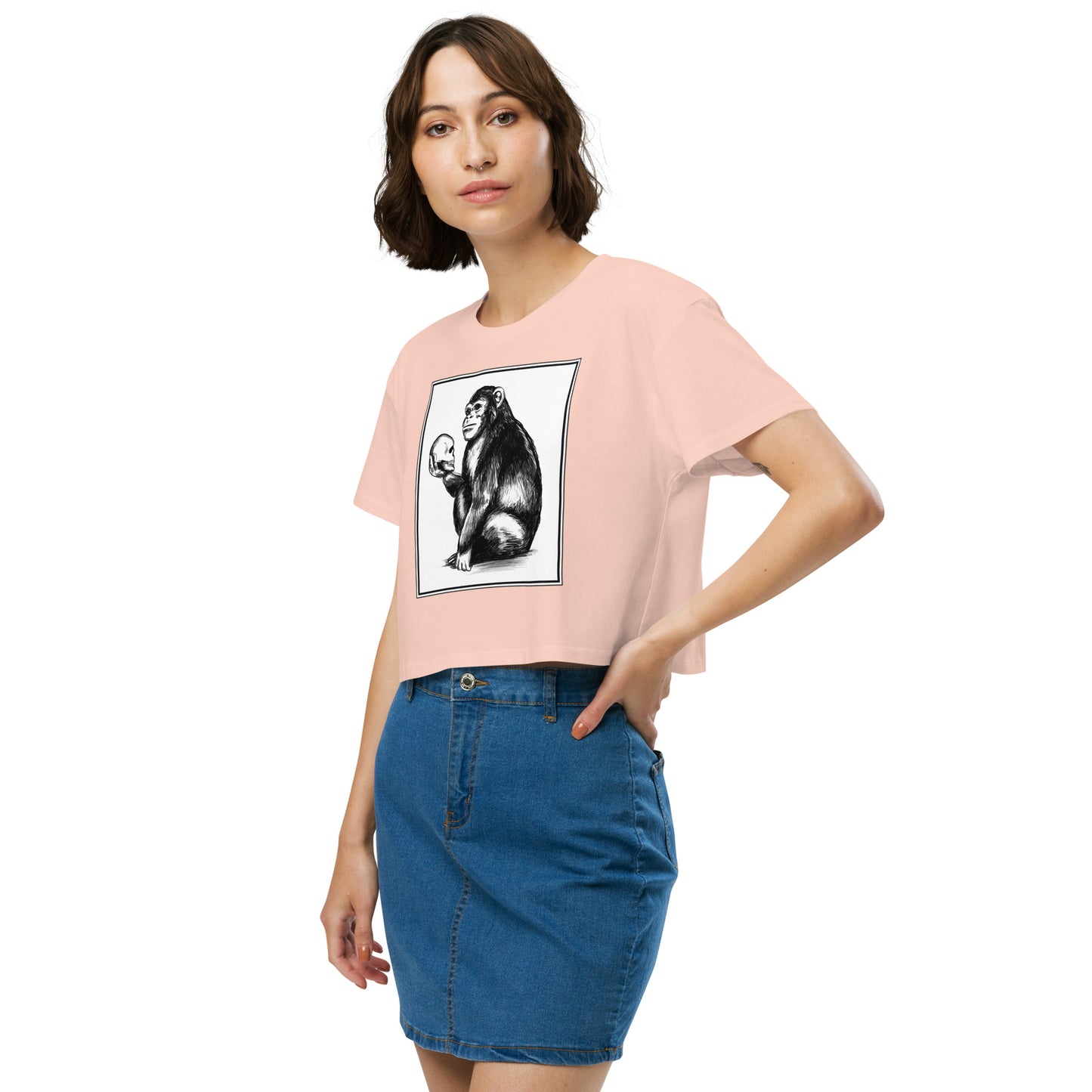 Chimp Thinker Women’s Crop Top