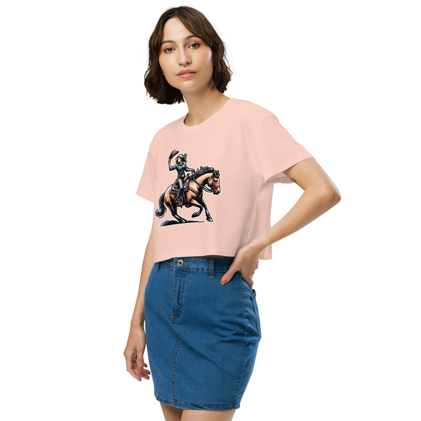 Cowgirl Yeehaw! Women’s Crop Top