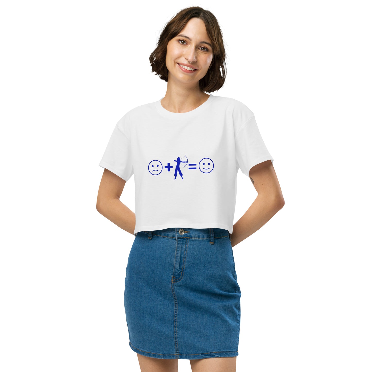 Archery Equals Happiness Women’s Crop Top