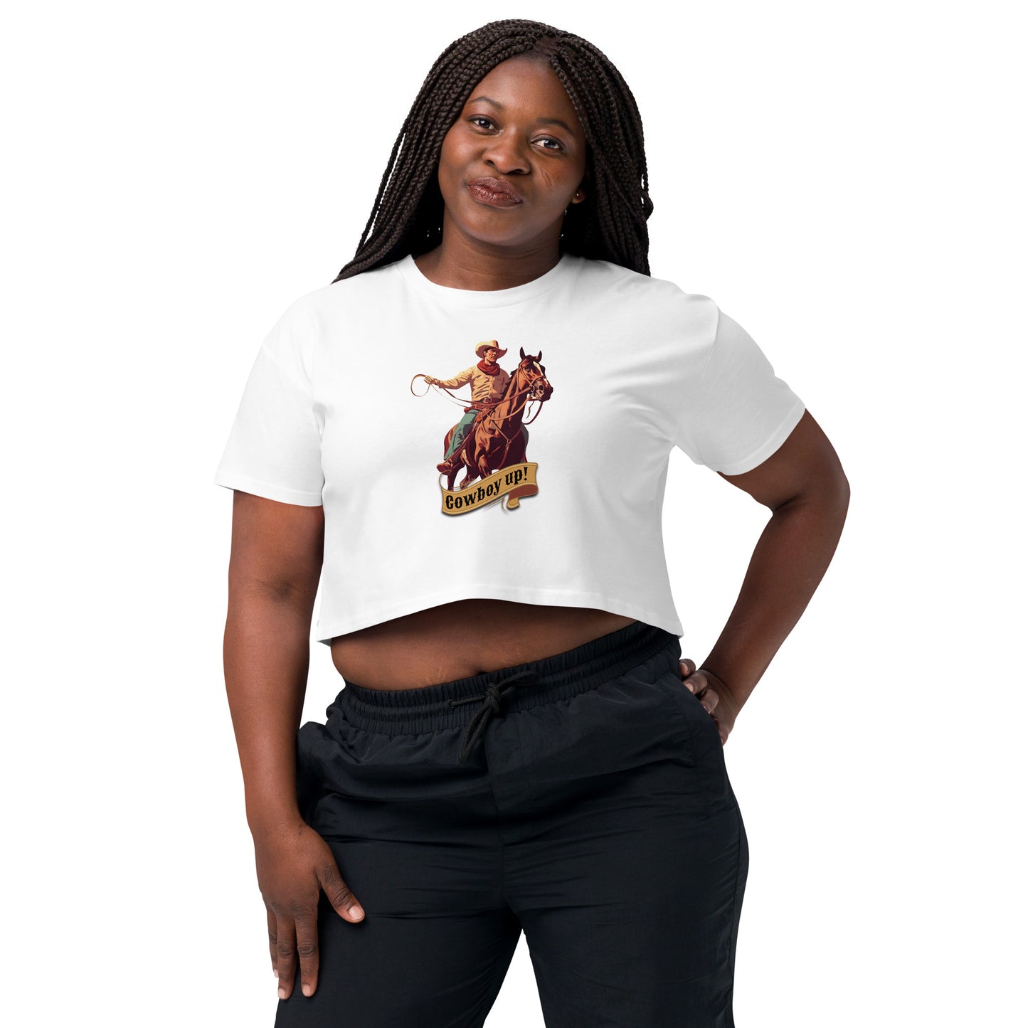 Cowboy Up! Women’s Crop Top