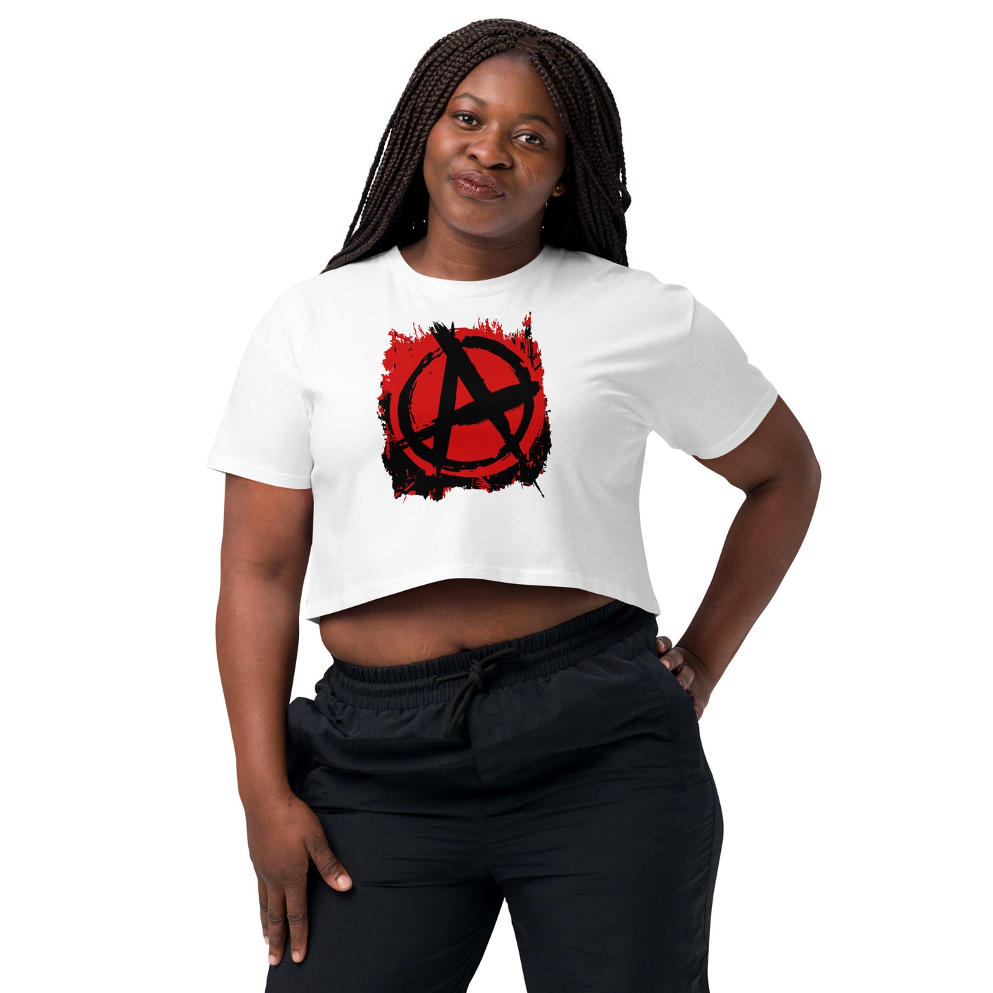 Anarchy Graffiti Women’s Crop Top