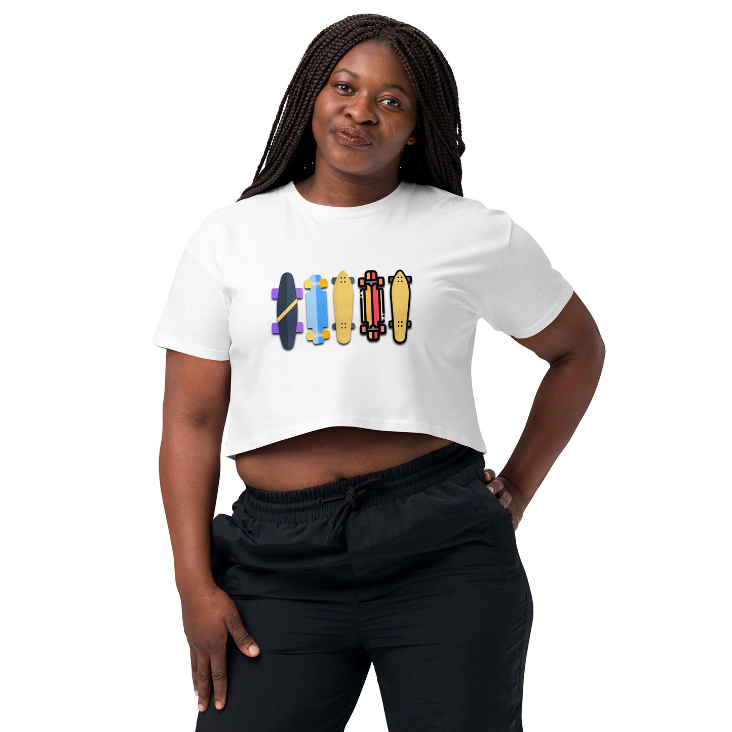 Skateboard Decks Women’s Crop Top