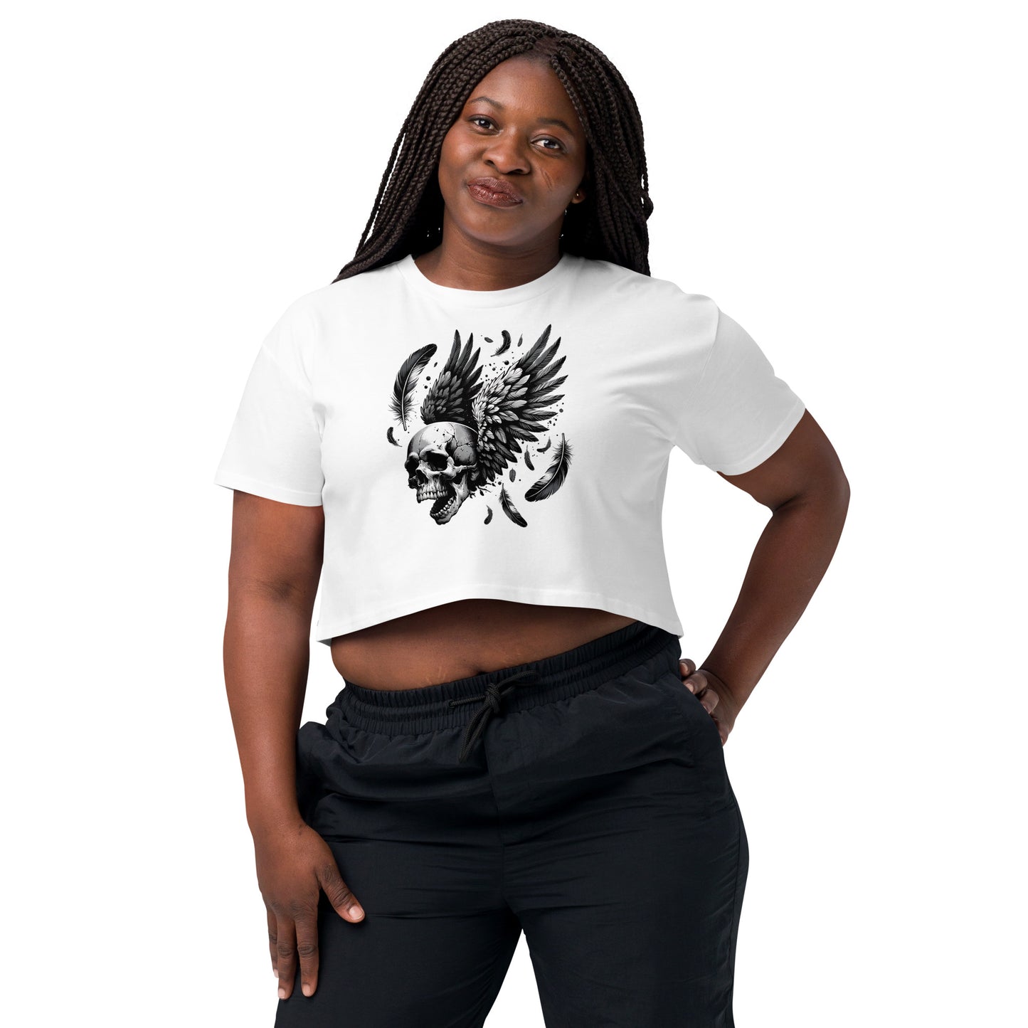 Flying Skull Women’s Crop Top