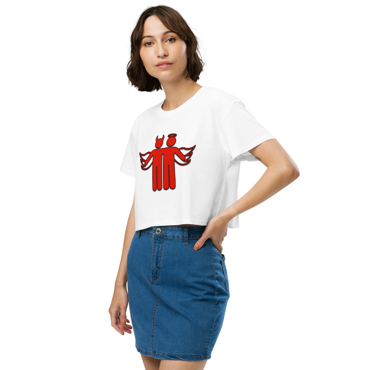 Devil & Angel Women’s Crop Top