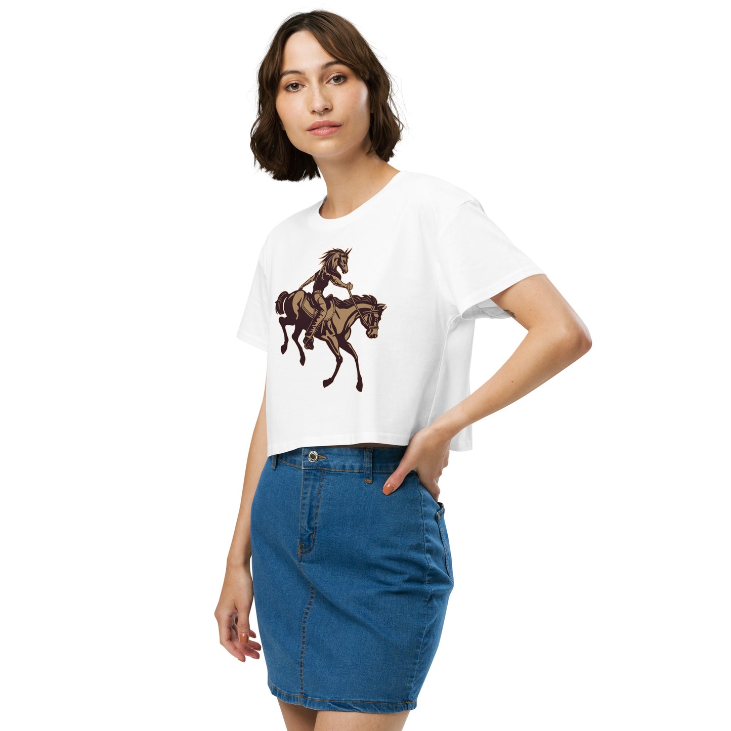 Horse-Man Women’s Crop Top