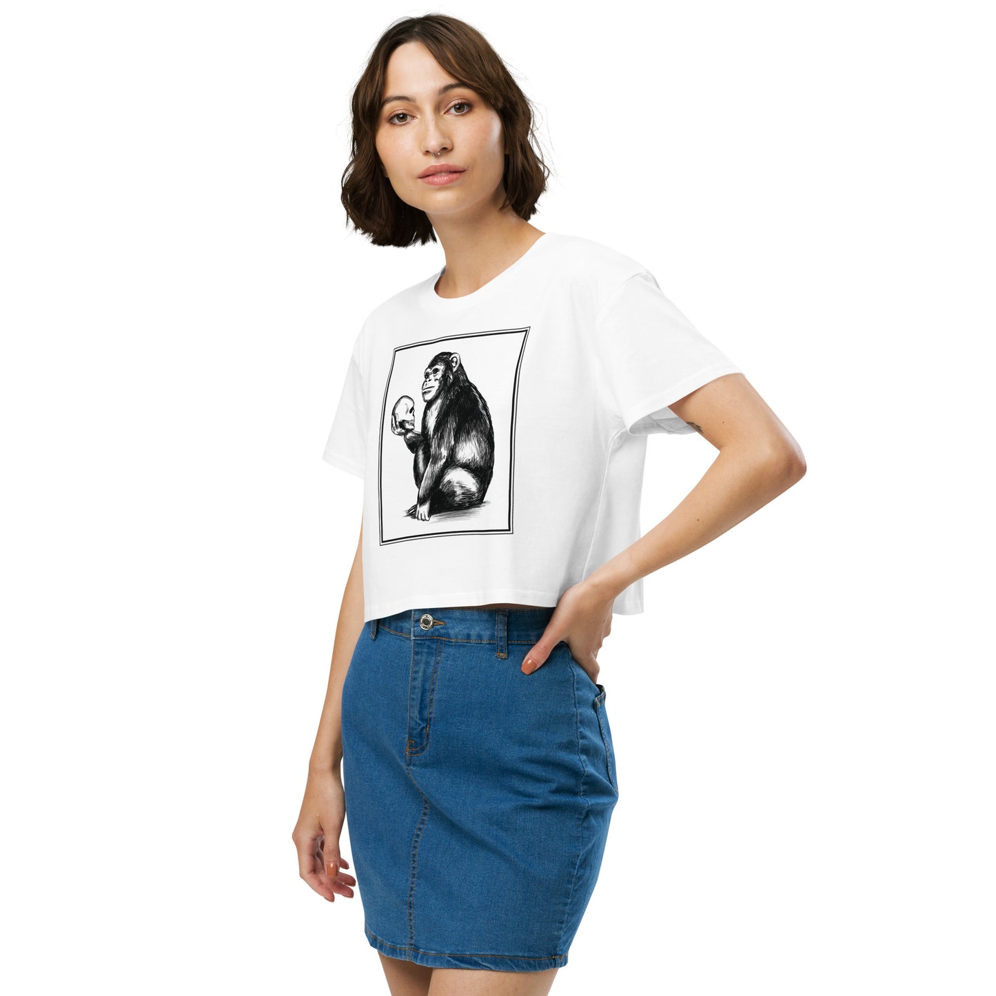 Chimp Thinker Women’s Crop Top