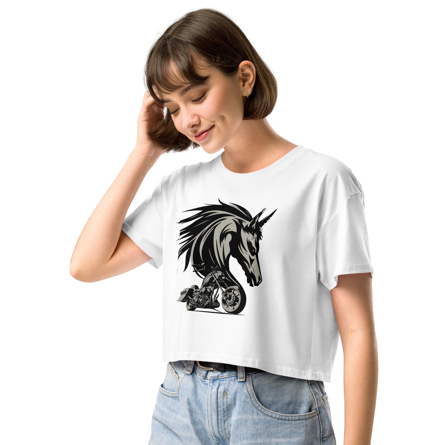 Spirit of a Steel Horse Women’s Crop Top