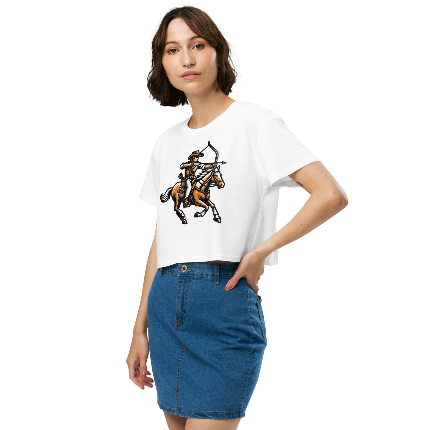 Cowboy Archer Women’s Crop Top