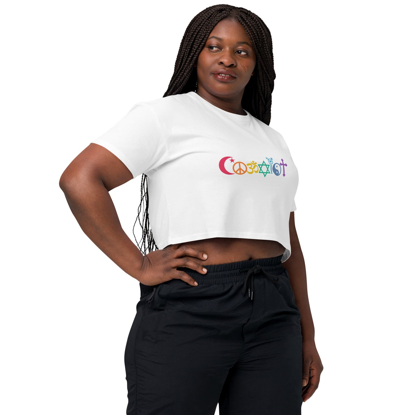 Coexist Rainbow Women’s Crop Top