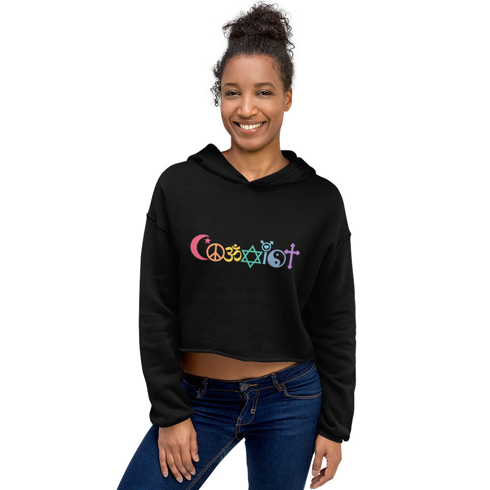 Coexist Rainbow Women's Crop Hoodie