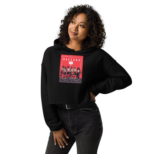 Basketball Ballers Women's Crop Hoodie