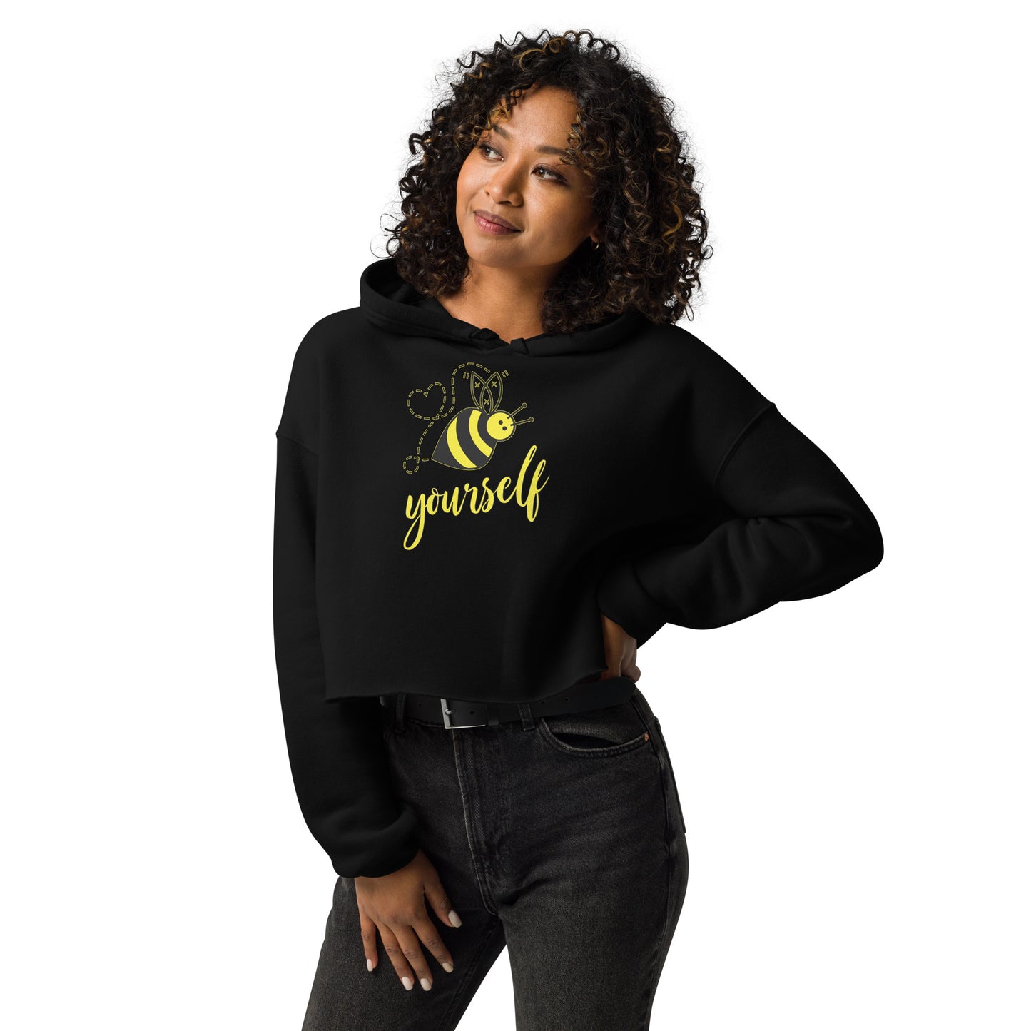 Bee Yourself Women's Crop Hoodie