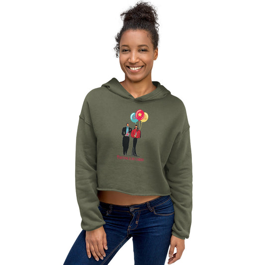 Partying is My Cardio Women's Crop Hoodie