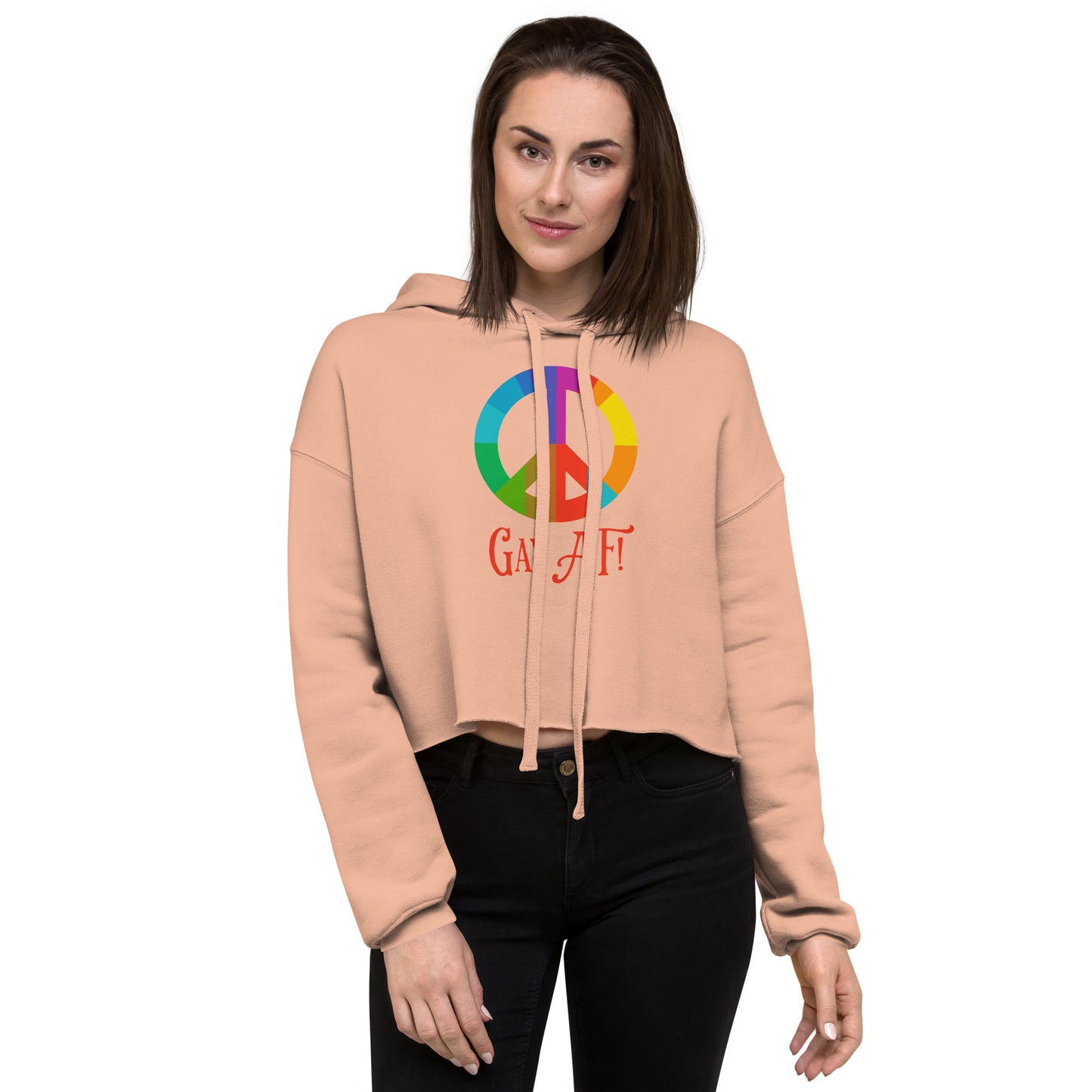 Gay AF! Women's Crop Hoodie