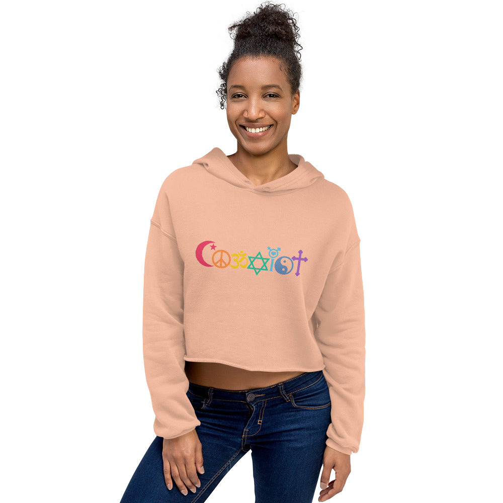 Coexist Rainbow Women's Crop Hoodie