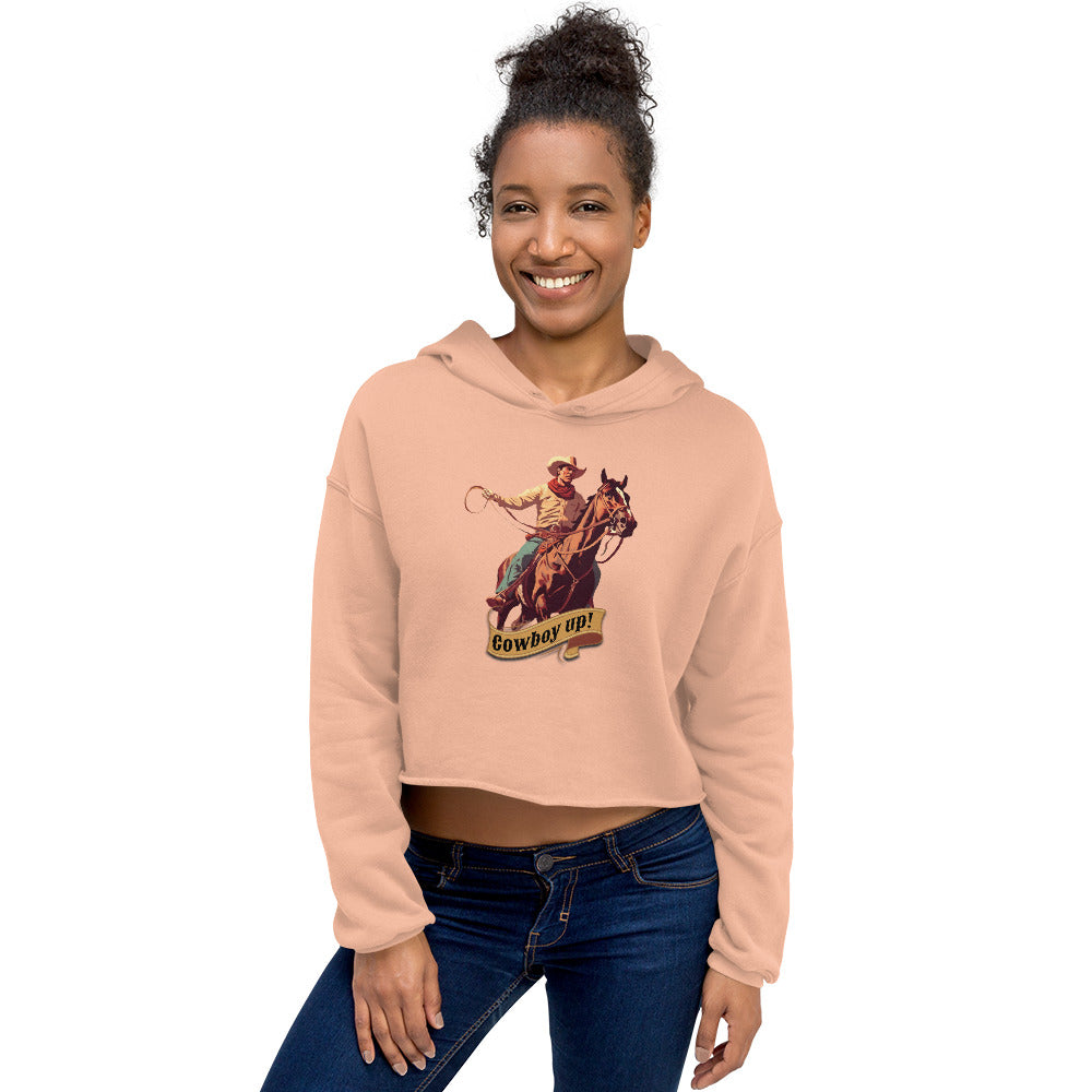 Cowboy Up! Women's Crop Hoodie