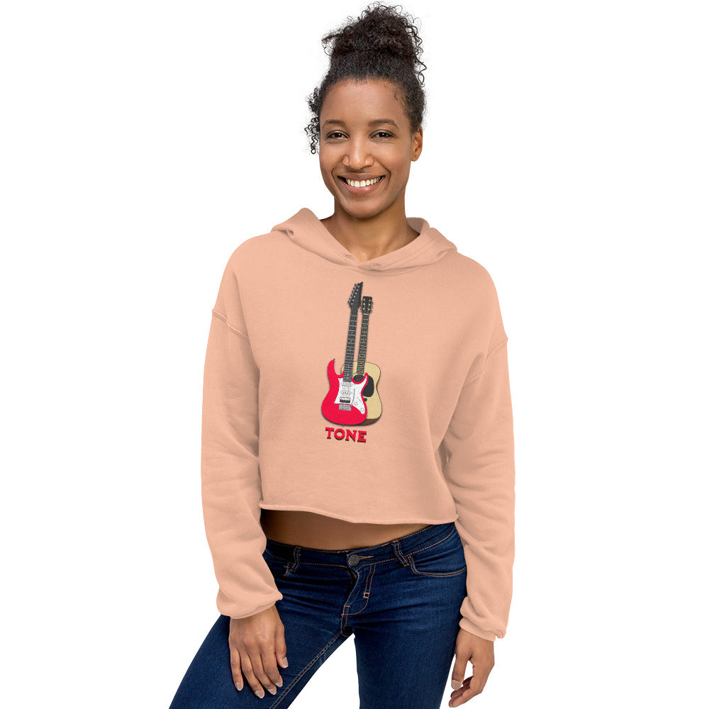 Two Tone Guitars Women's Crop Hoodie