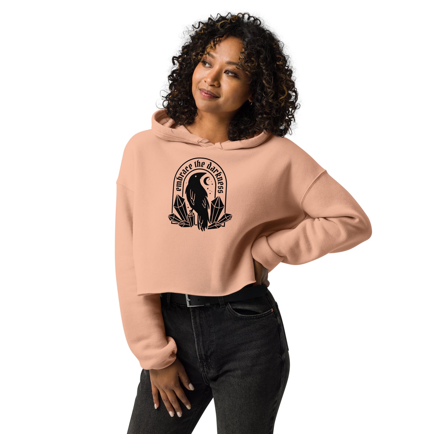 Embrace the Darkness Women's Crop Hoodie