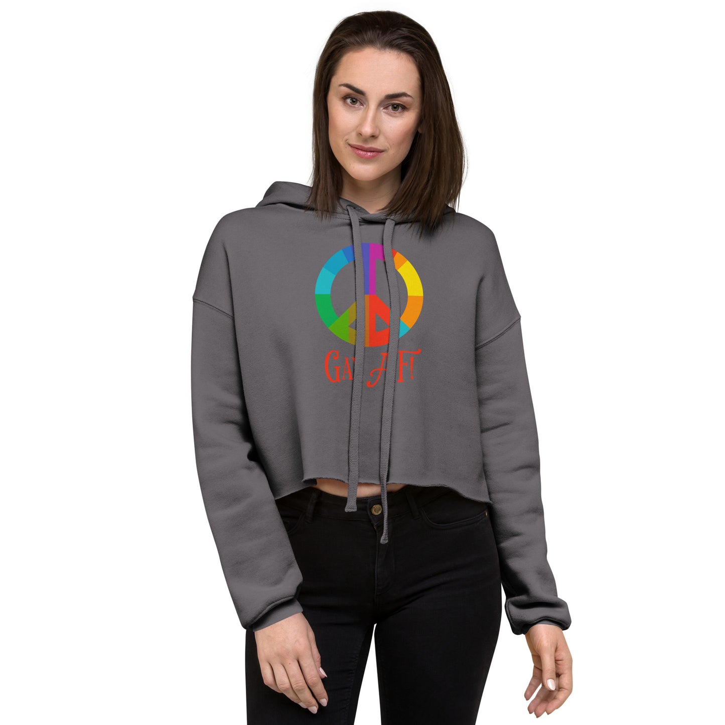 Gay AF! Women's Crop Hoodie