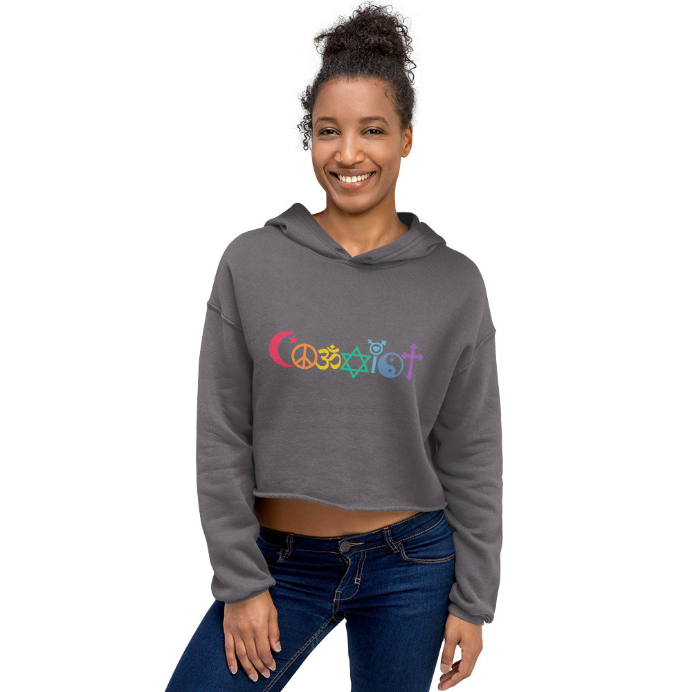 Coexist Rainbow Women's Crop Hoodie