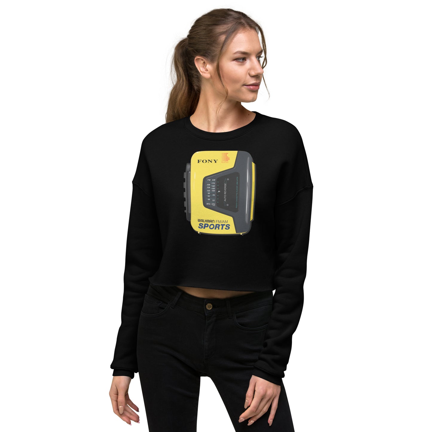 FONY Sports Walkman Women's Crop Sweatshirt