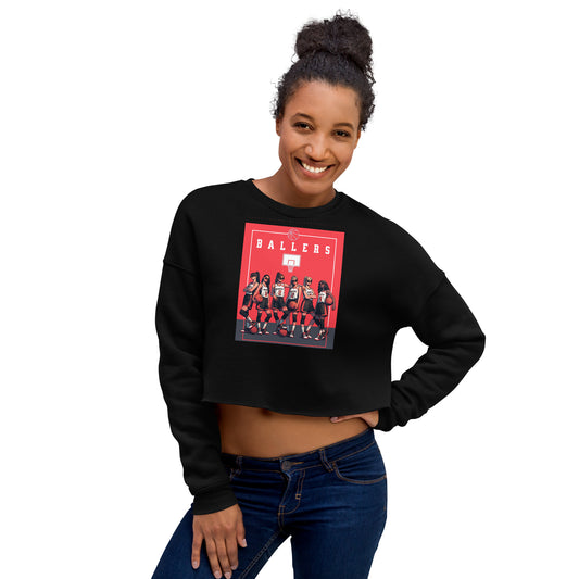 Basketball Ballers Women's Crop Sweatshirt