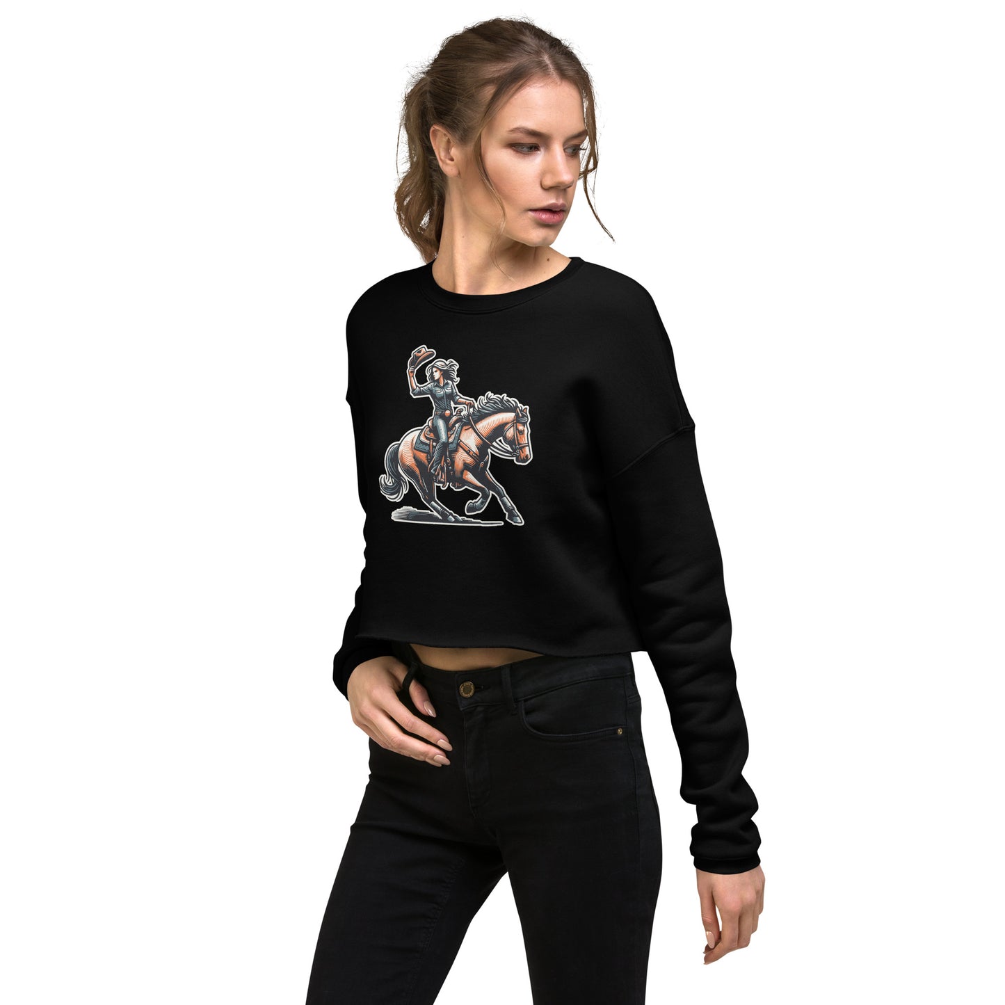 Cowgirl Yeehaw! Women's Crop Sweatshirt