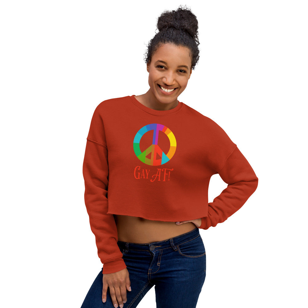 Gay AF! Women's Crop Sweatshirt