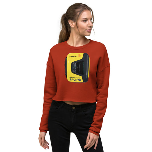 FONY Sports Walkman Women's Crop Sweatshirt