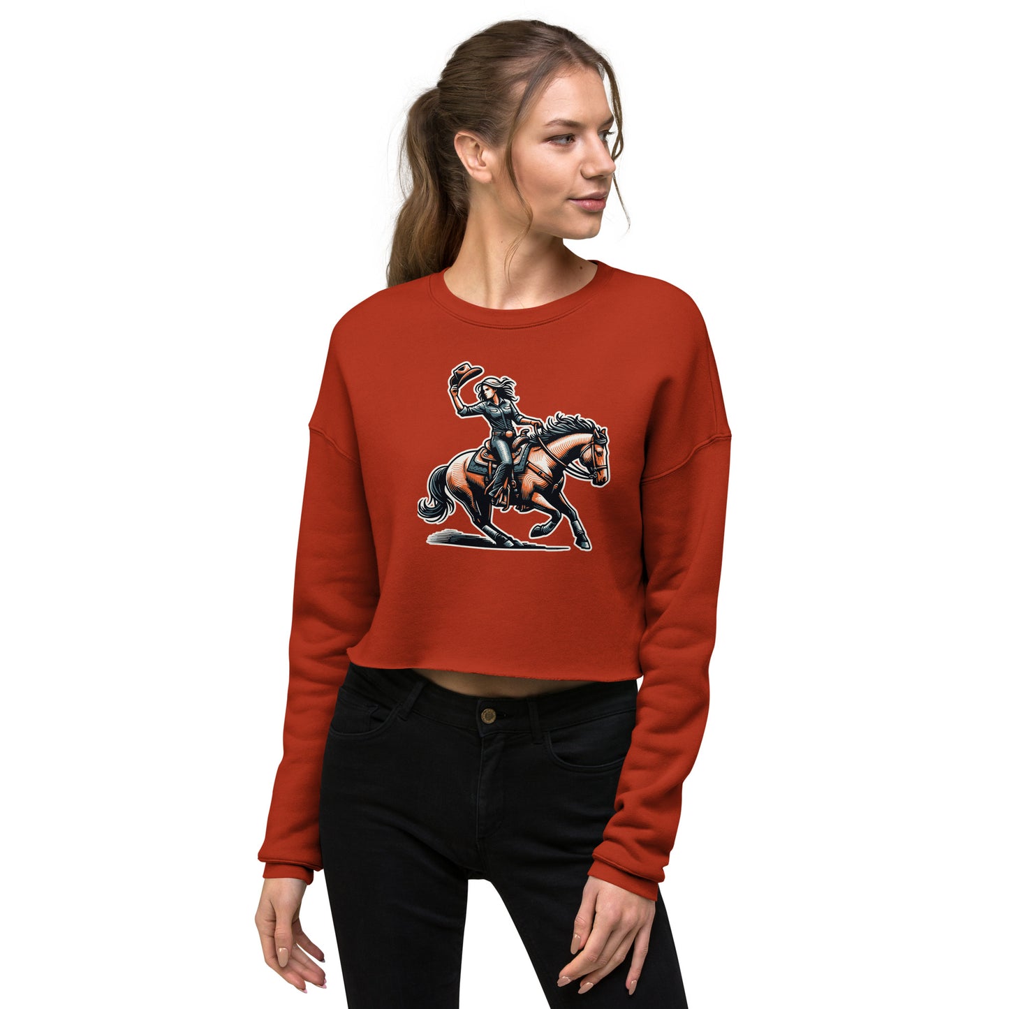 Cowgirl Yeehaw! Women's Crop Sweatshirt