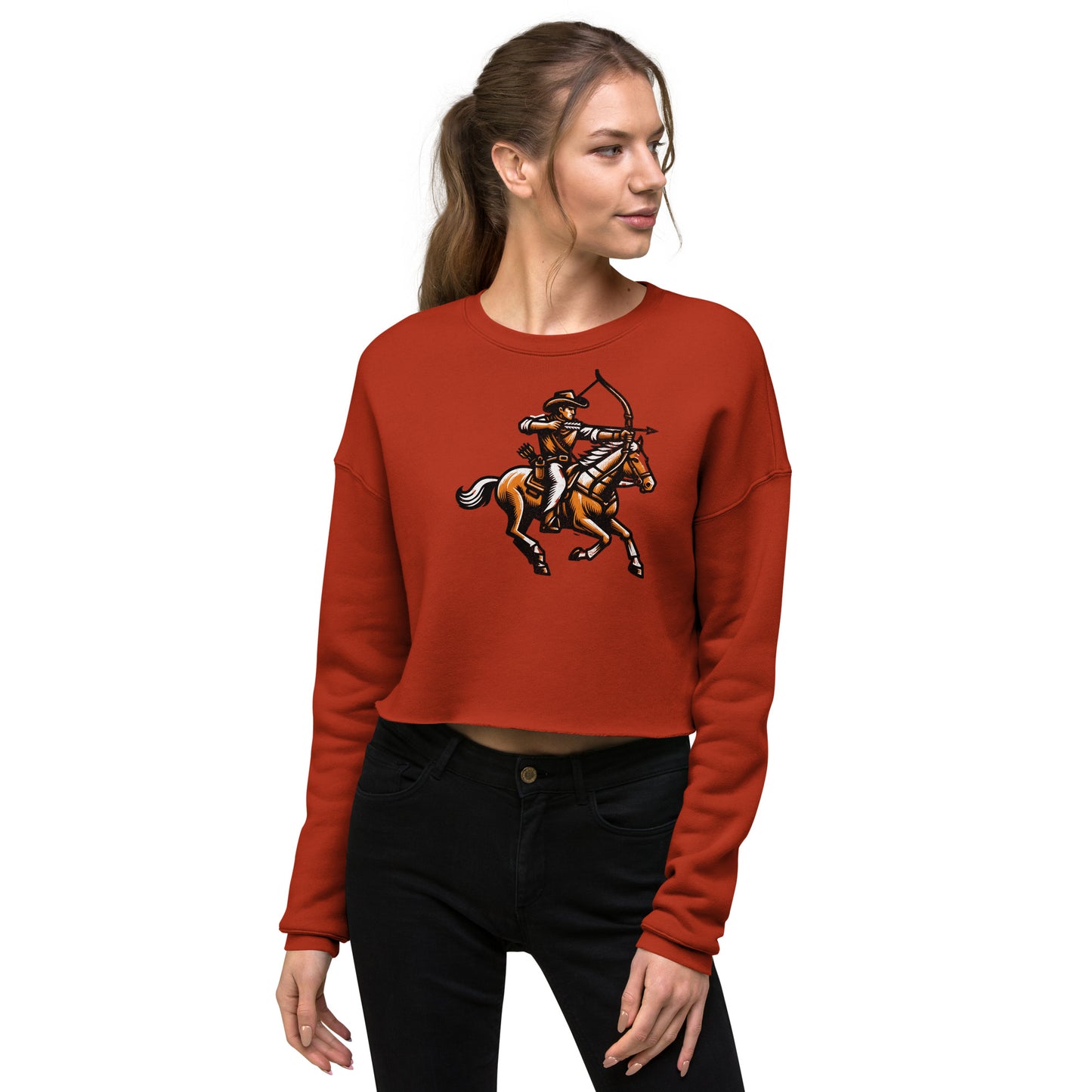 Cowboy Archer Women's Crop Sweatshirt