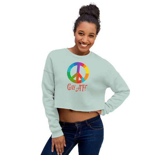 Gay AF! Women's Crop Sweatshirt