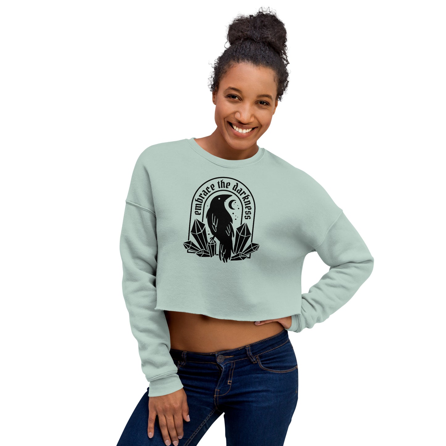 Embrace the Darkness Women's Crop Sweatshirt