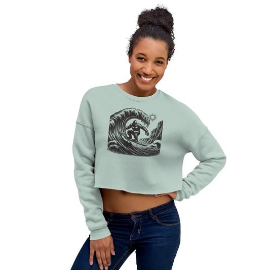 Surfing Ape Women's Crop Sweatshirt